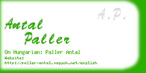 antal paller business card